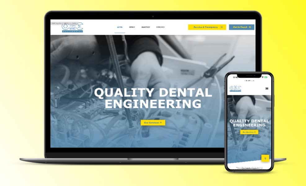DS Dental website mockup