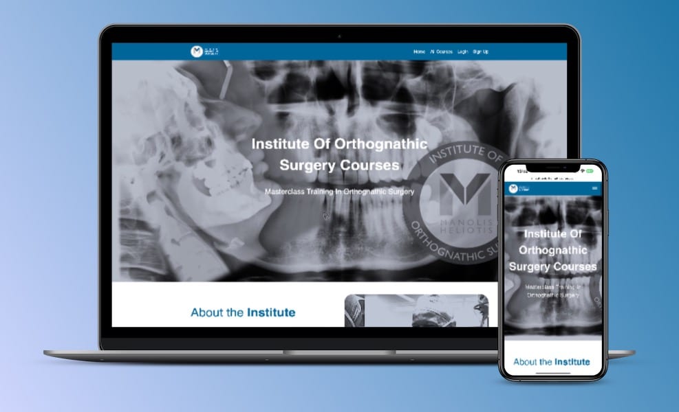 Institute of Orthognathic Surgery Website Mockup