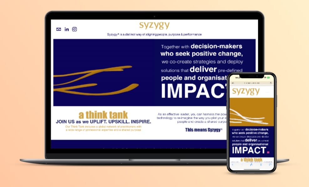 Syzygy Website Mockup